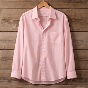 Ketch Mens 17 1/2 34/35 Retro Stripe Button Down Shirt